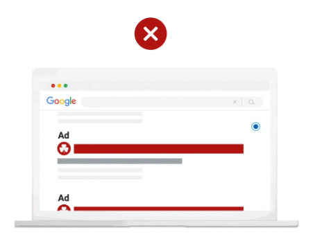 vantagem injusta google ads