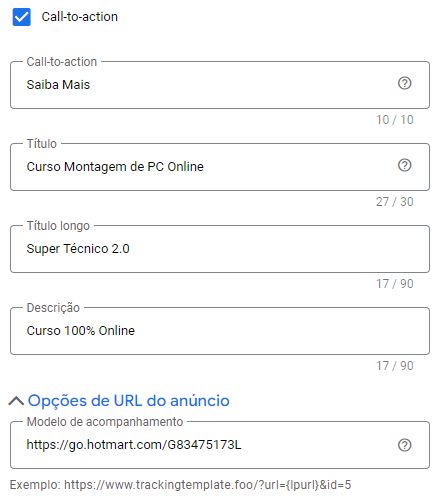 google ads stream criação anúncio