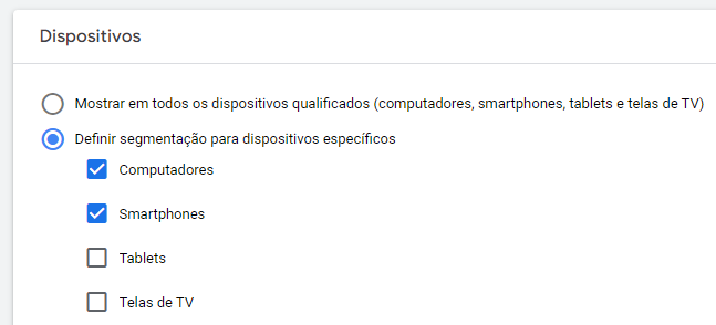 google ads stream dispositivos