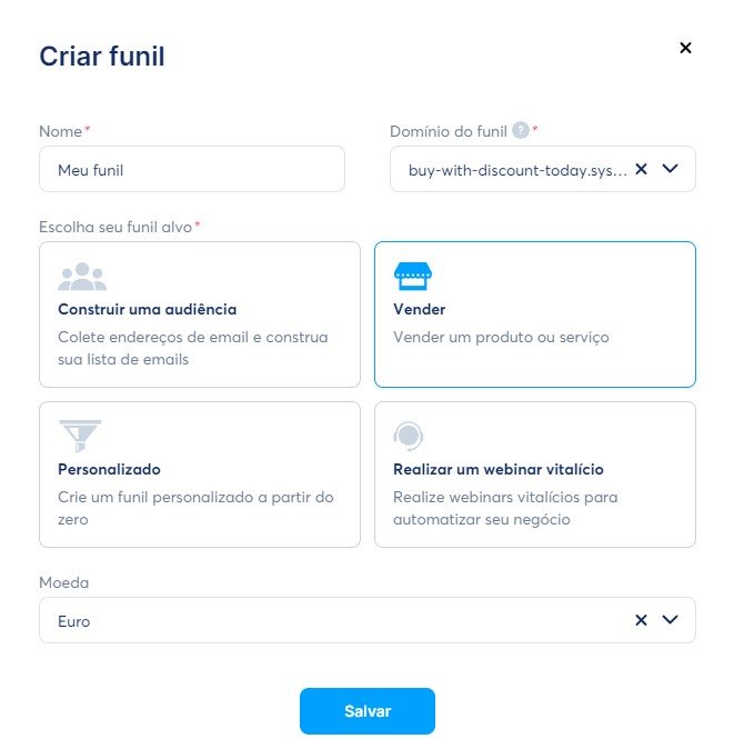 systemeio criar funil