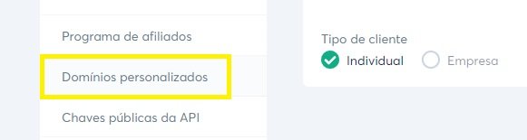systeme io domínios personalizados
