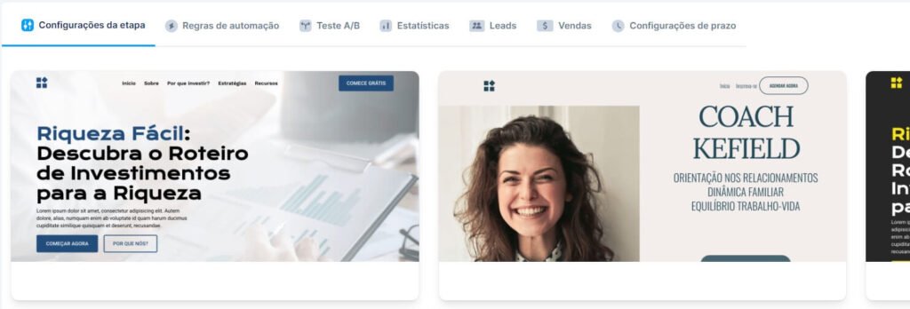 systemeio temas de páginas