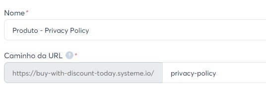 systemeio url de páginas