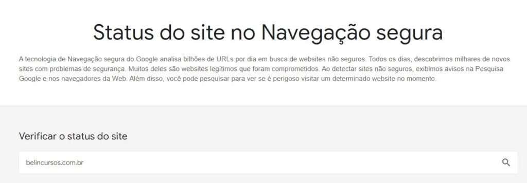 análise de páginas vendas google