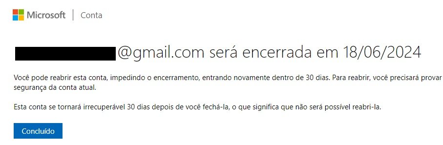 bing ads fechamento de conta