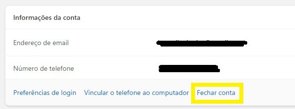 bing ads fechar conta