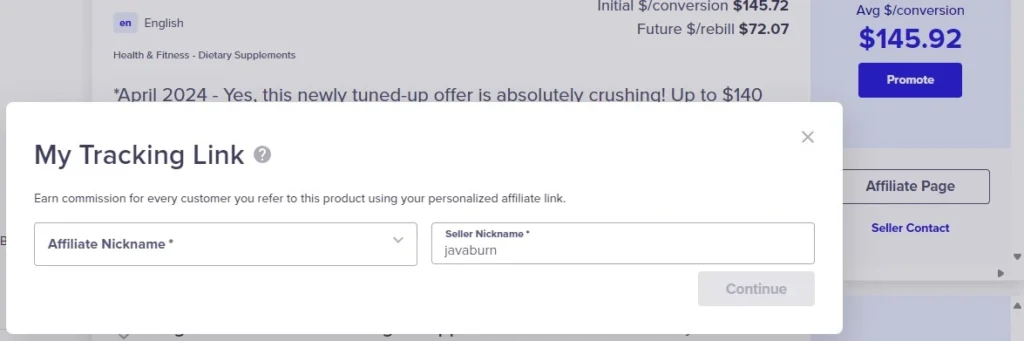 gerar hoplink na clickbank