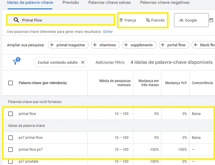 planejador de palavras-chaves do google ads