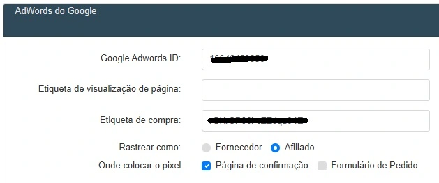 código de rastreamento clickbank