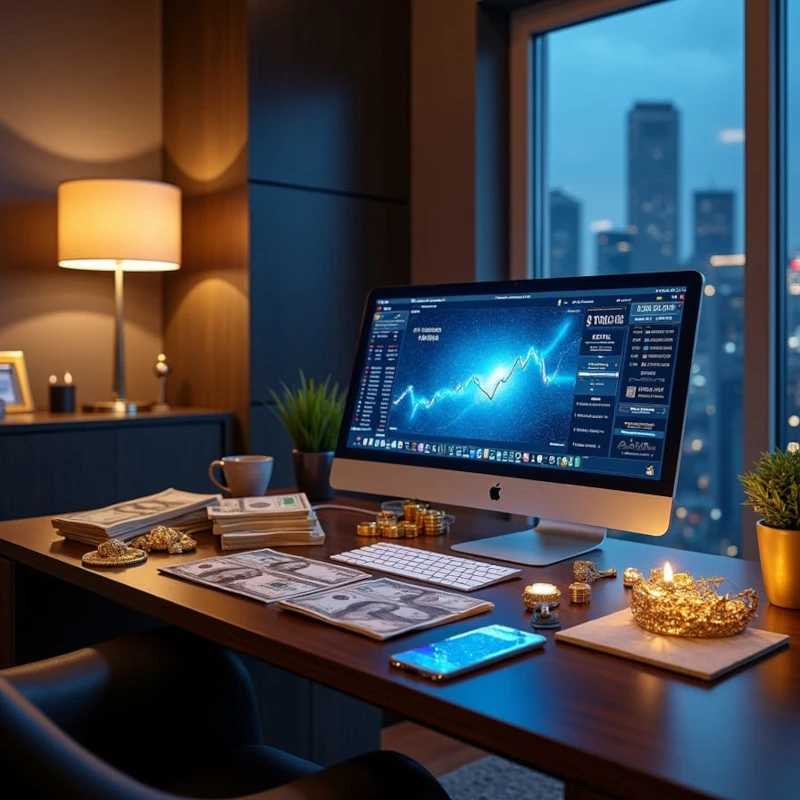 dinheiro e riqueza com a Internet