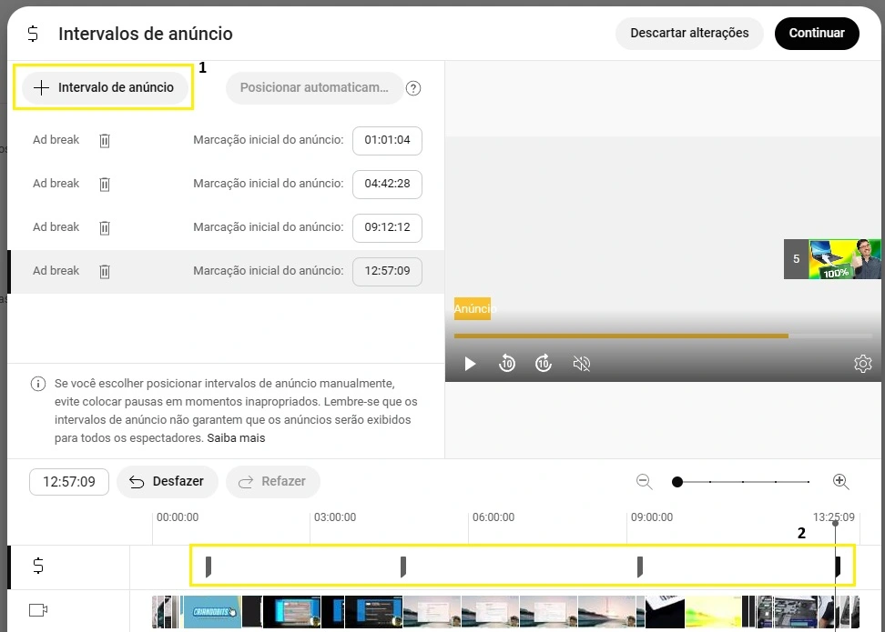monetização de vídeos no youtube