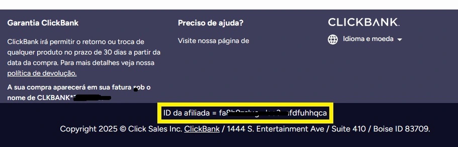 clickbank checkout id