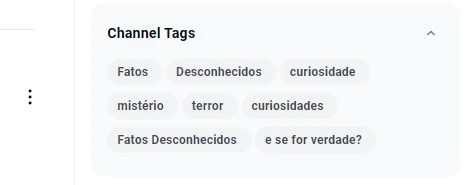vidiq tags de canais